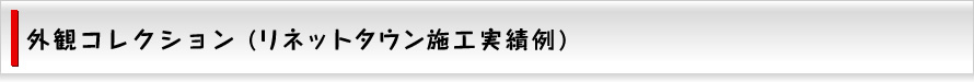 外観コレクション（リネットタウン施行実績例）