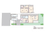 建物プラン例（1号地）　3LDK、土地価格4300万円、土地面積191.41m2、建物価格3320万円、建物面積110.95m2※建物本体工事費用のみ。外構工事・付帯費用は含みません。	  
