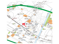 (地図)総武線幕張駅徒歩3分。弊社オフィスから現地へご案内させて頂きます。