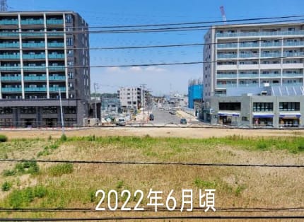 2022年6月頃の駅前ロータリーの様子