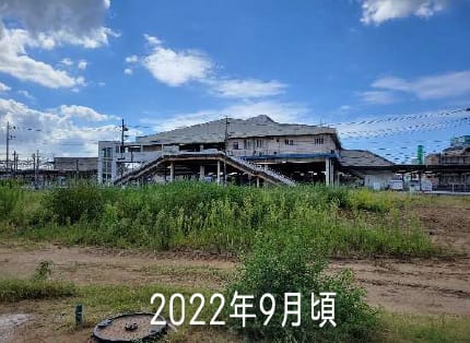 2022年9月頃の駅前ロータリーの様子